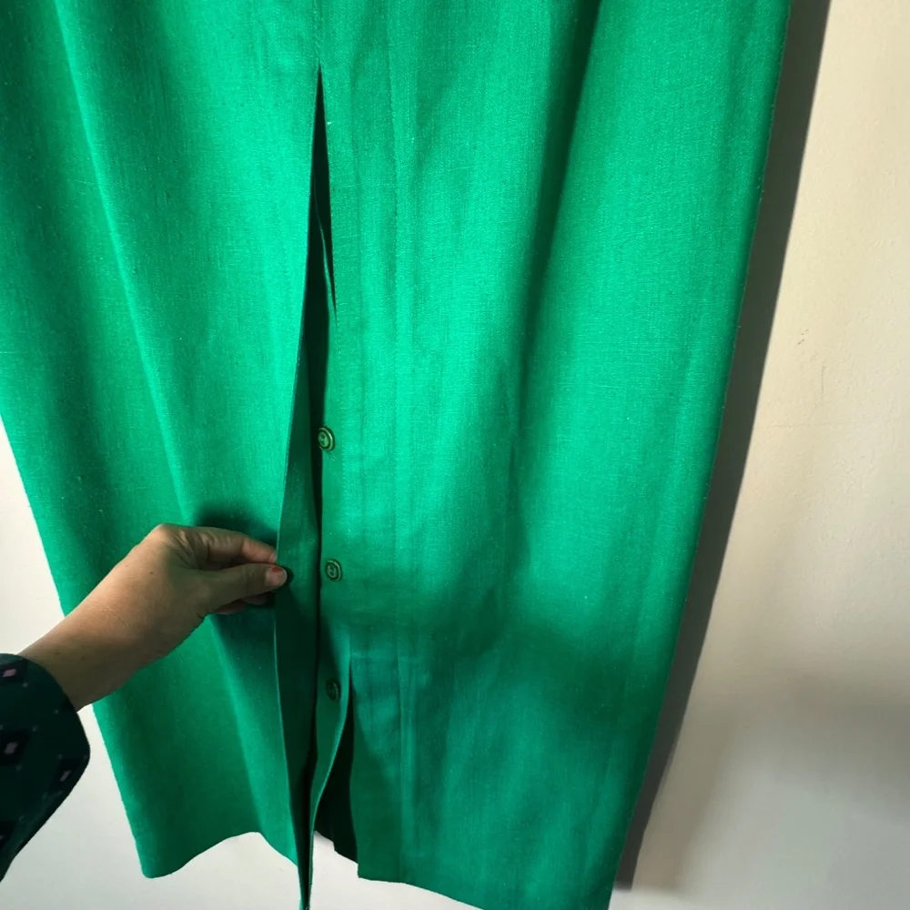 Lucien Daunois EGreen Maxi Skirt Silk - Picture 3 of 7